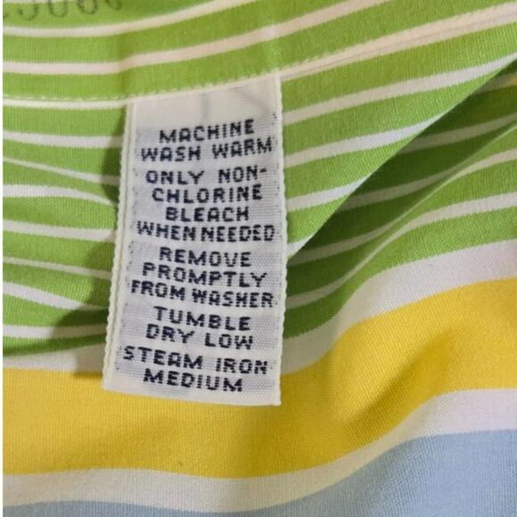 Polo by Ralph Lauren Size 16 Men's Curham Custom Fit Stripe Shirt Multicolor - Picture 6 of 7